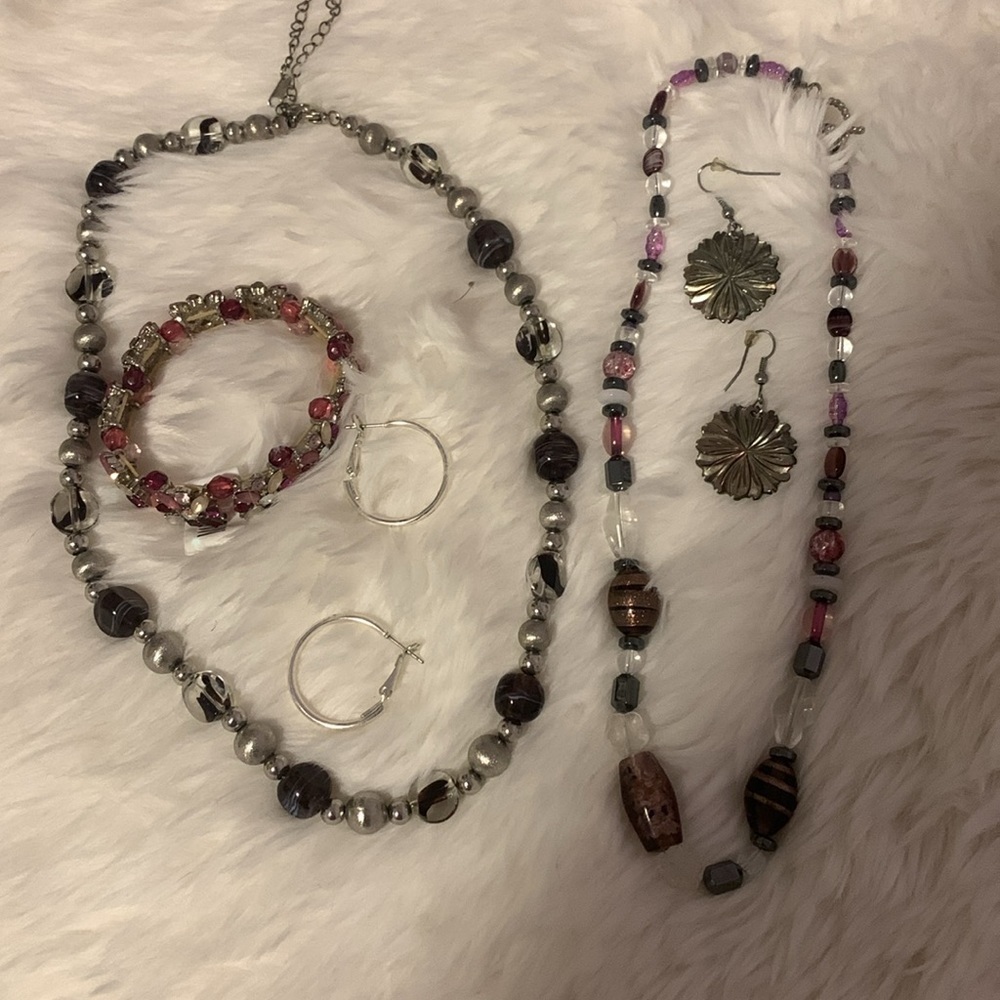 Jewelry Bundle of Purple 4 Pieces